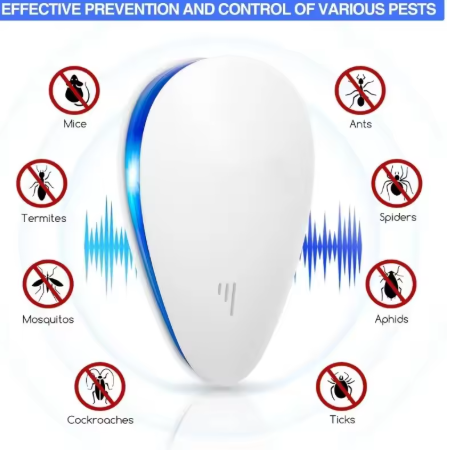 Electrolytic Powered Small Size Low Noise Electronic Insect Repellent, Silent for Home Use, Compatible with US/EUROPE/UK Sockets